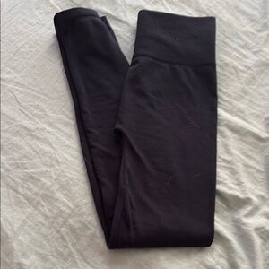 Navy Fleece lined leggings. Size is OS